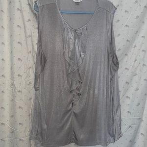 CJ Banks sliver tank top